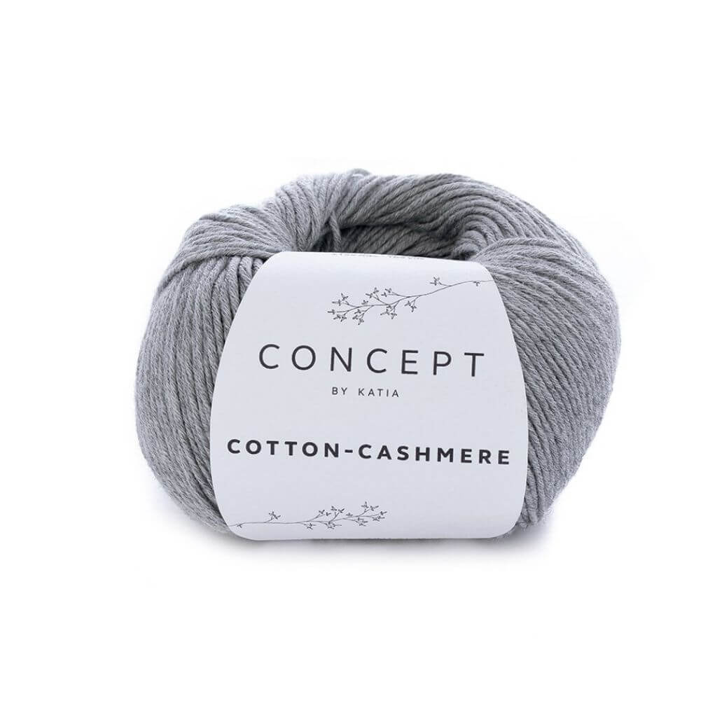 Katia Concept Cotton Cashmere, Farbe 59 Grau – Baumwolle und Kaschmir bei Lieblingsgarn