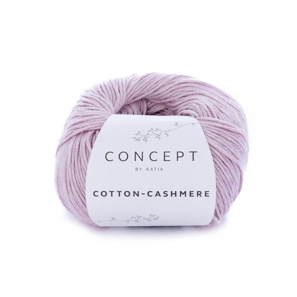 Katia Concept Cotton Cashmere, Farbe 64 Hellmalve – Baumwolle und Kaschmir bei Lieblingsgarn