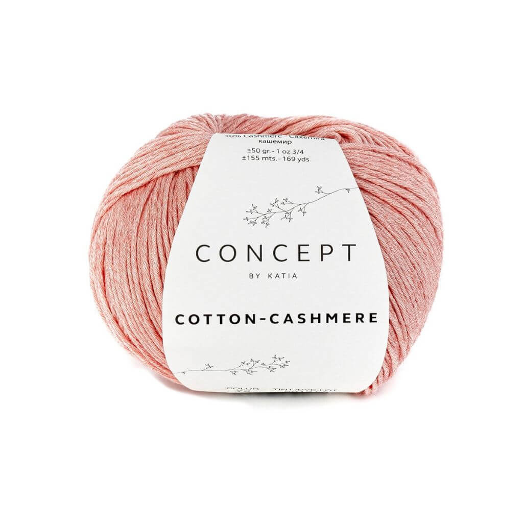 Katia Concept Cotton Cashmere, Farbe 72 Koralle – Baumwolle und Kaschmir bei Lieblingsgarn