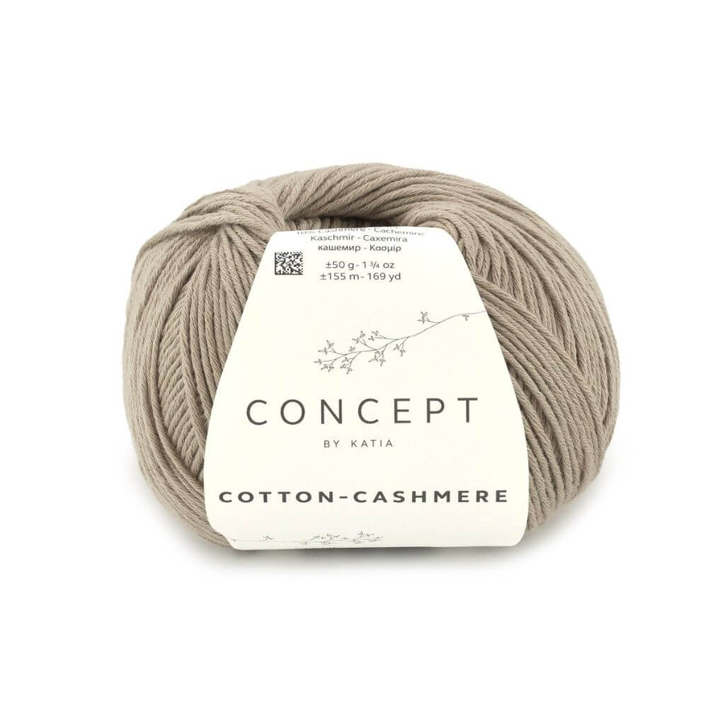 Katia Concept Cotton Cashmere, Farbe 91 Graubeige – Baumwolle und Kaschmir bei Lieblingsgarn
