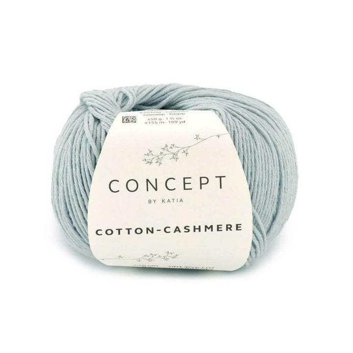 Katia Concept Cotton Cashmere, Farbe 93 Hellblau – Baumwolle und Kaschmir bei Lieblingsgarn