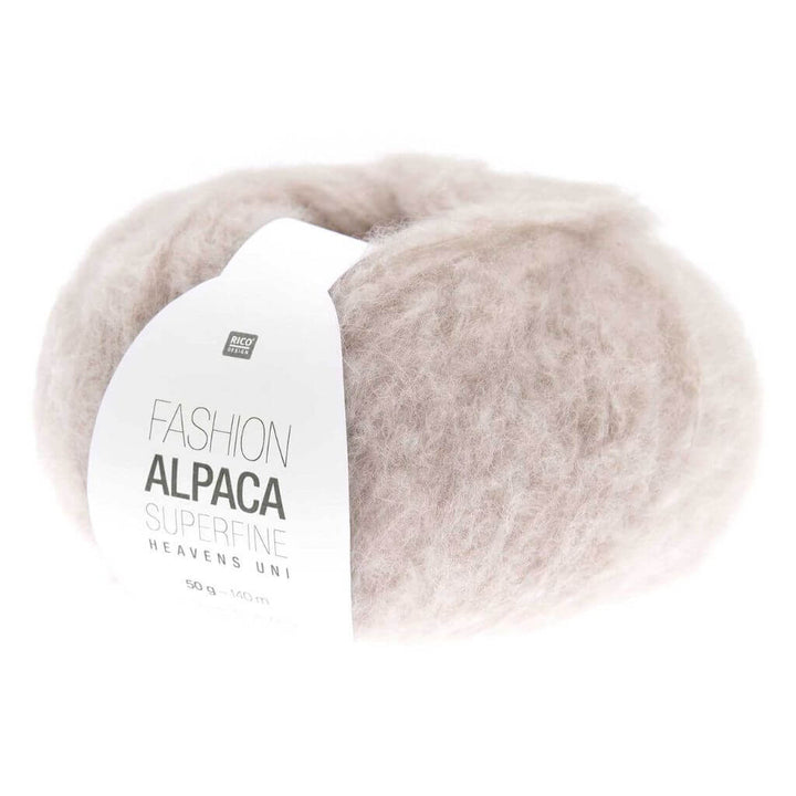 Rico Design Fashion Alpaca Superfine Heavens Uni, Farbe 002 Puder – Alpaka und Synthetik bei Lieblingsgarn