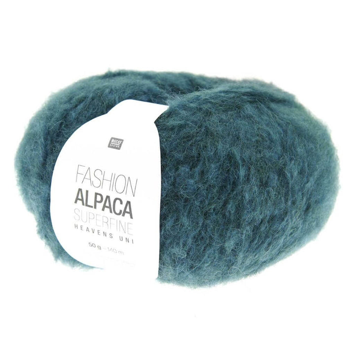Rico Design Fashion Alpaca Superfine Heavens Uni, Farbe 008 Petrol – Alpaka und Synthetik bei Lieblingsgarn