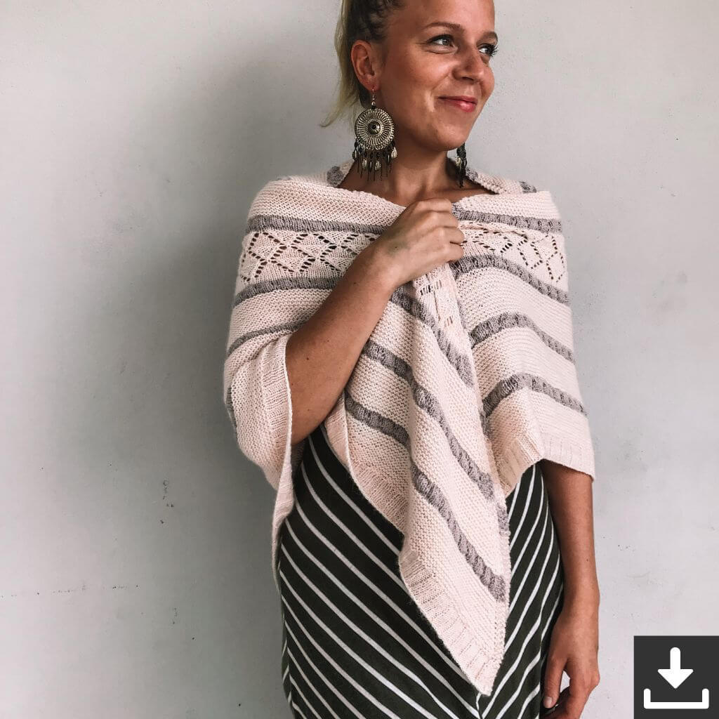 Katharina Lehmann Pattern Dreieckstuch Feeling Peachy Strickanleitung - Rina Lehmann (PDF) bei bei bei bei Lieblingsgarn
