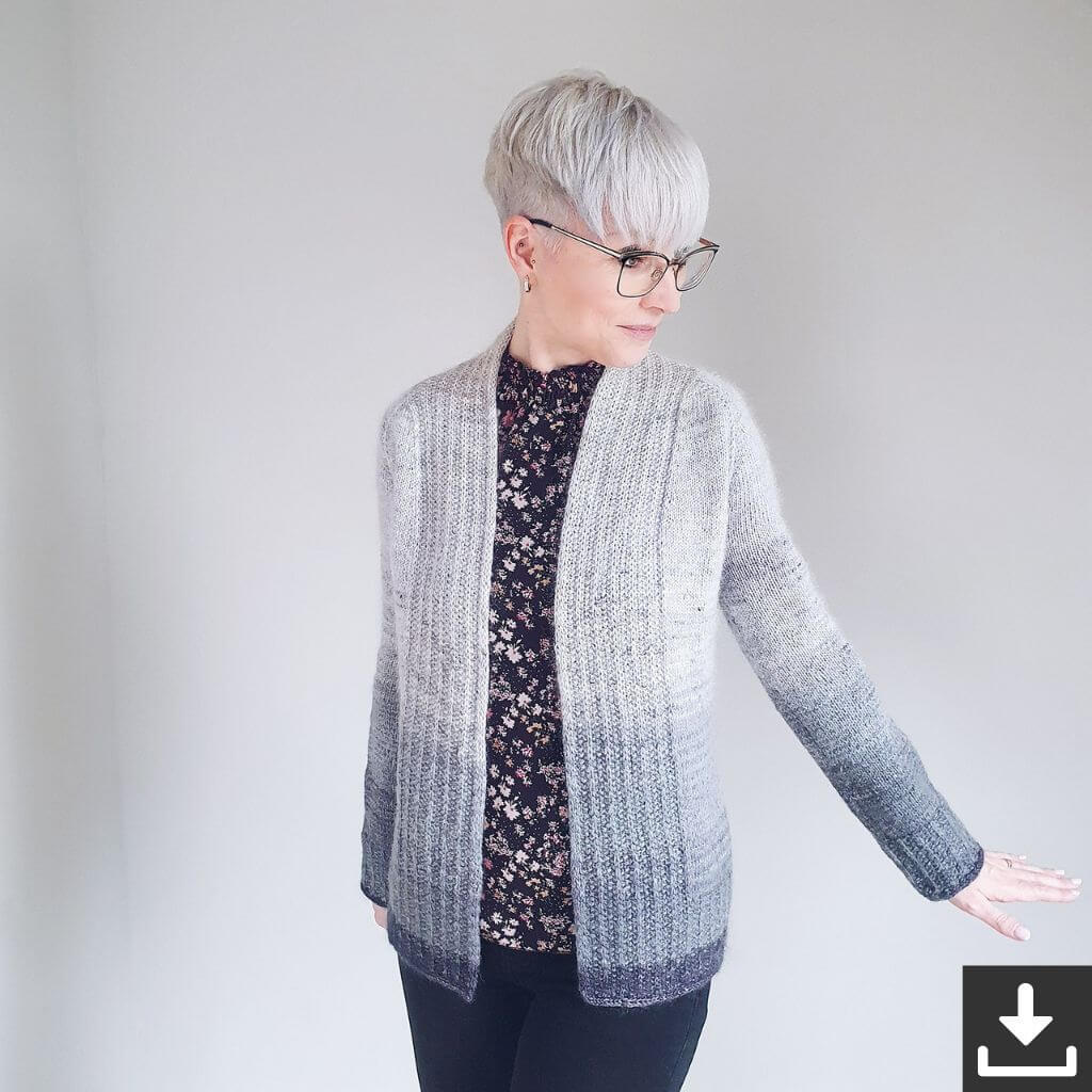Feinmotorik Pattern All Used Up Cardigan Strickanleitung - Feinmotorik (PDF) bei bei bei bei Lieblingsgarn