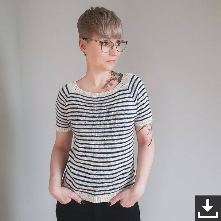 Feinmotorik Pattern Shirt Baltic Tee Strickanleitung - Feinmotorik (PDF) bei bei bei bei Lieblingsgarn