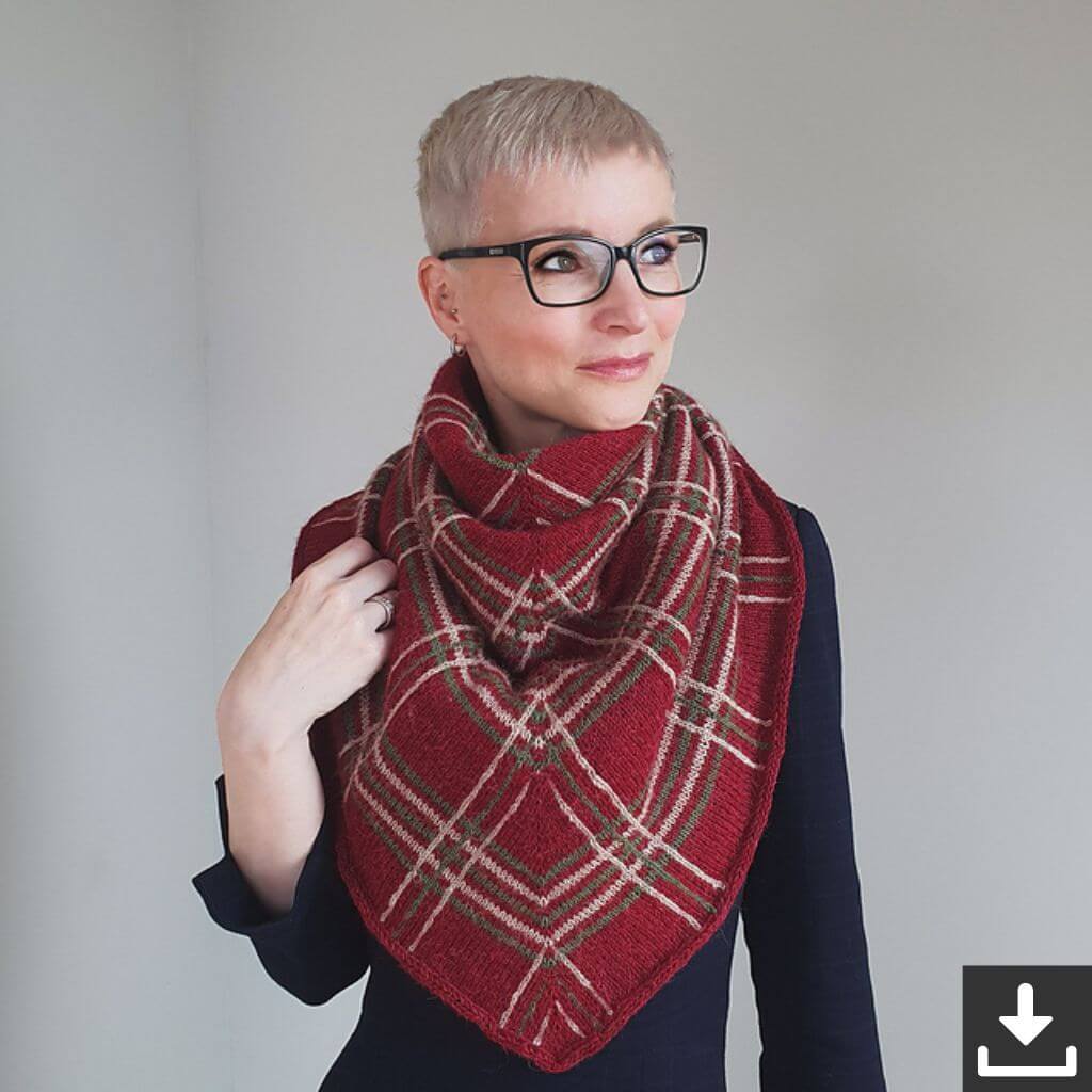 Feinmotorik Pattern Tuch Ode to Scotland Strickanleitung - Feinmotorik (PDF) bei bei bei bei Lieblingsgarn