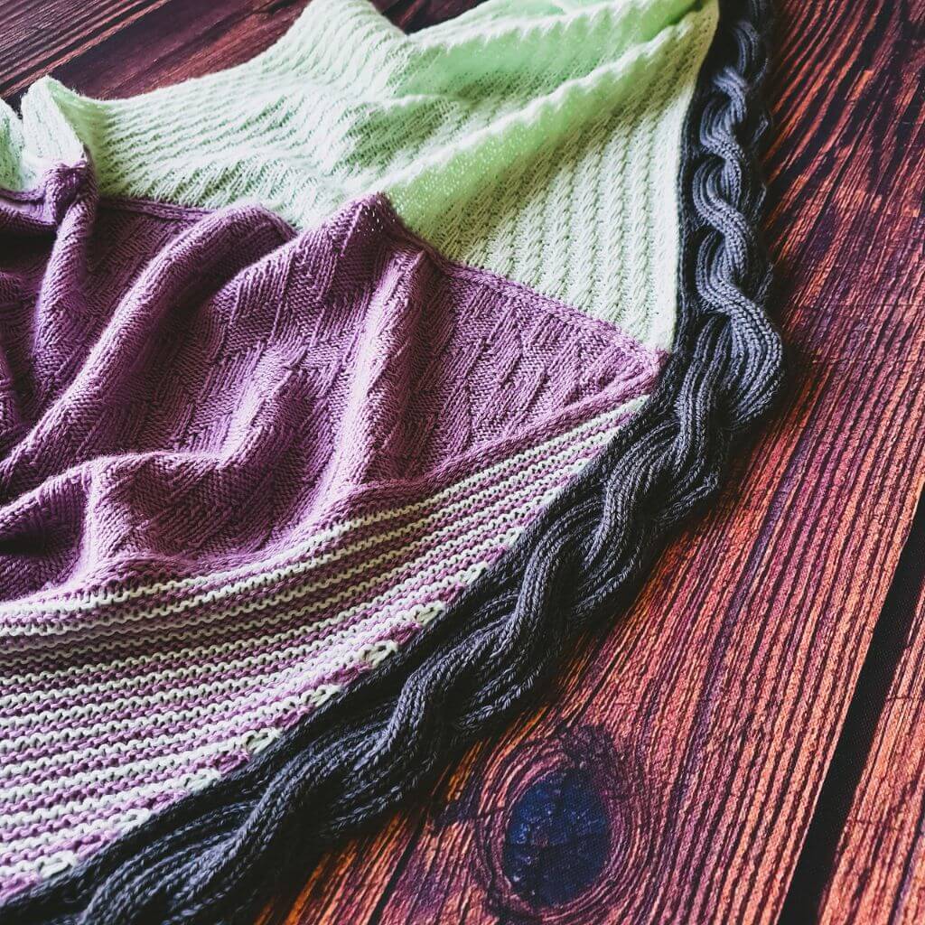Feinmotorik Pattern Tuch Upside Down Strickanleitung - Feinmotorik (PDF) bei bei bei bei Lieblingsgarn