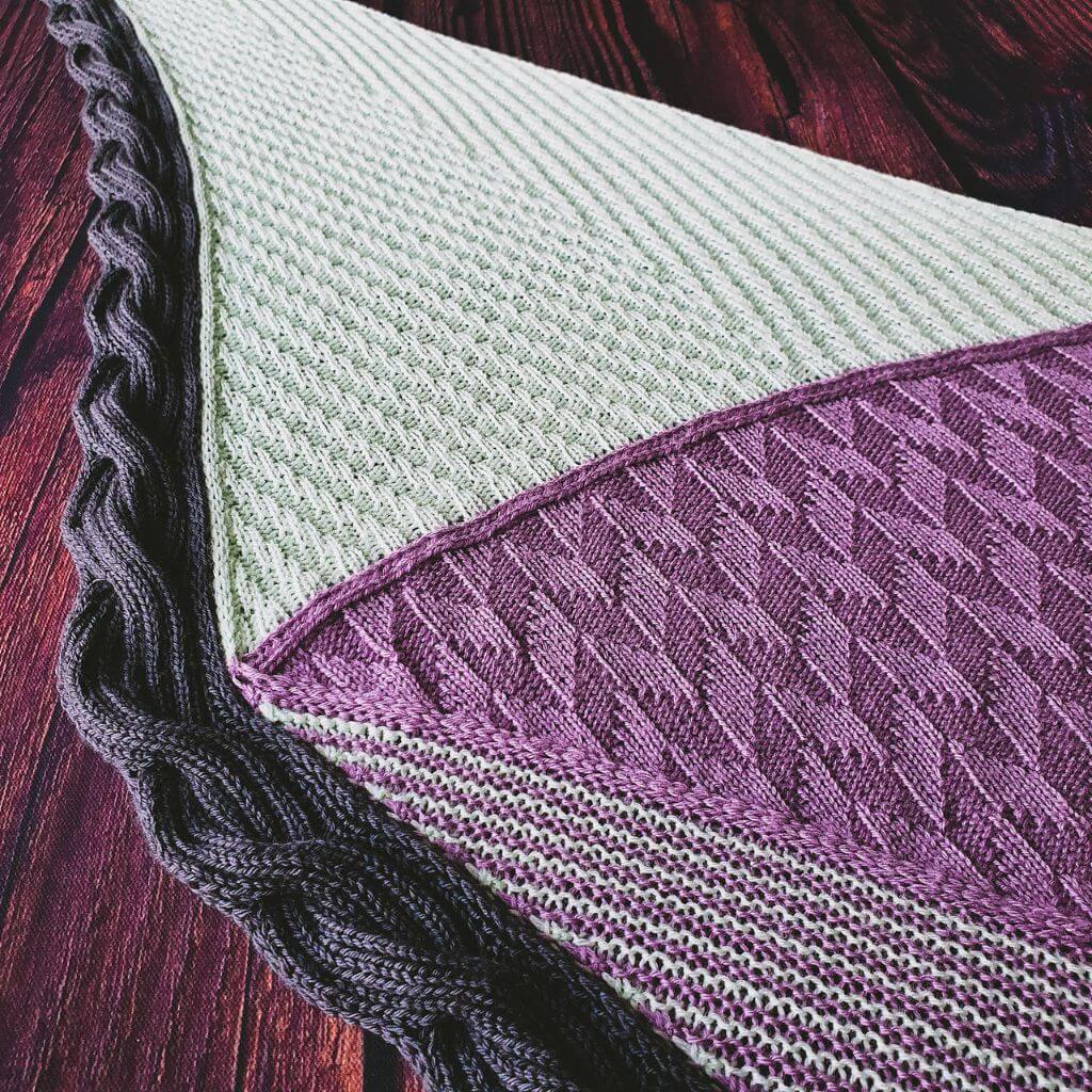 Feinmotorik Pattern Tuch Upside Down Strickanleitung - Feinmotorik (PDF) bei bei bei bei Lieblingsgarn