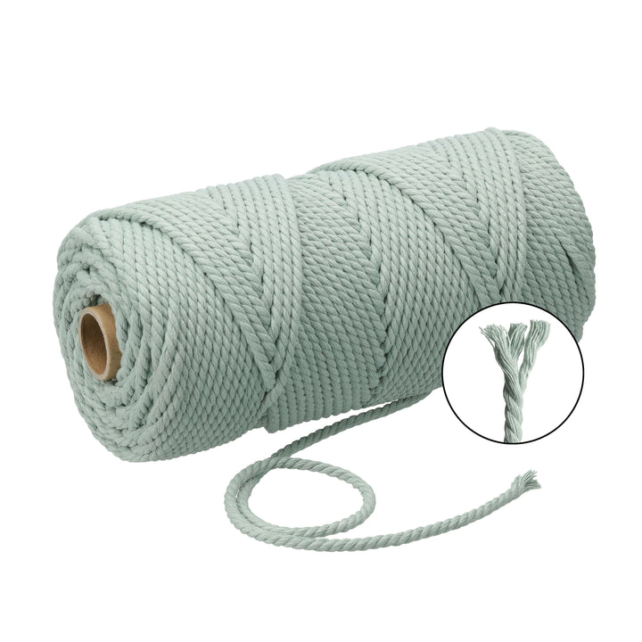 Lieblingsgarn Eucalyptus Green Filani Lieblingsgarn Makramee Garn 5 mm gedreht Lieblingsgarn