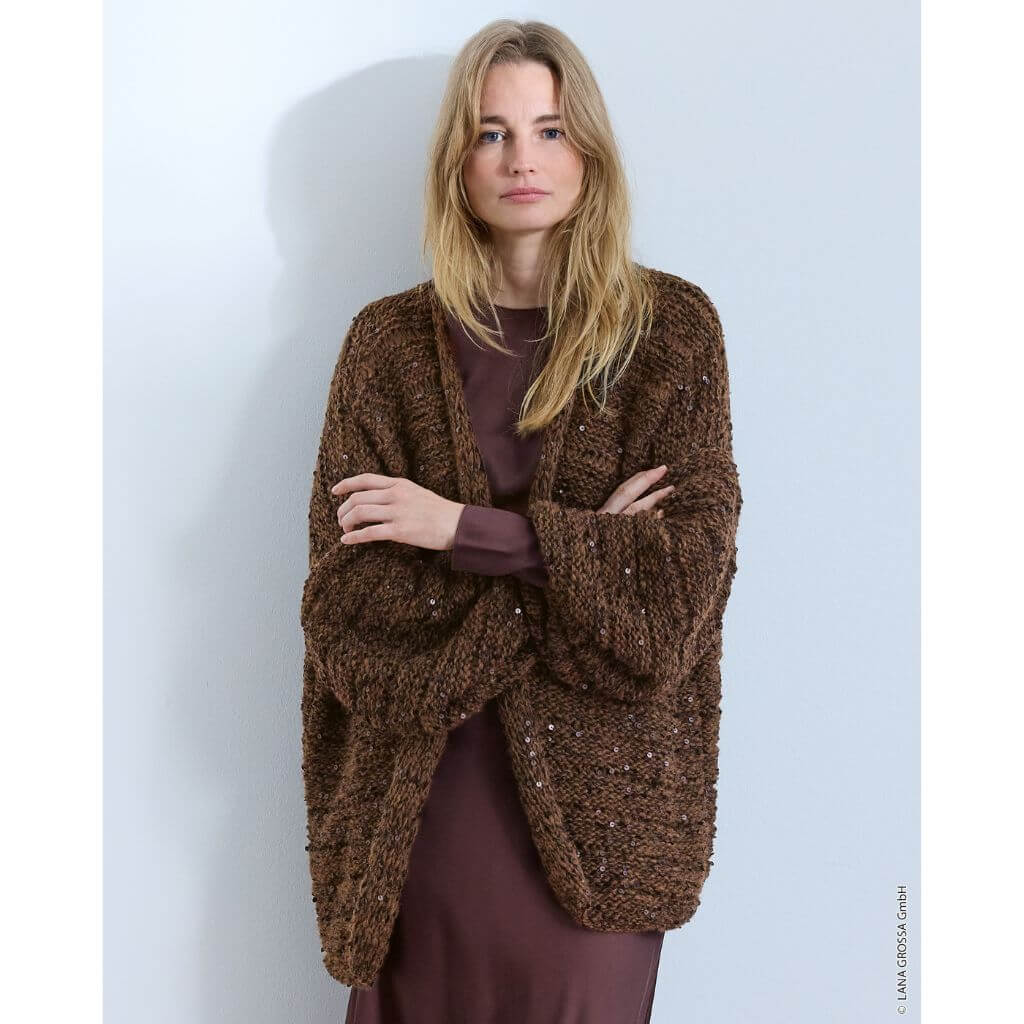 Lana Grossa Pattern Fallmaschen-Cardigan Strickanleitung - Lana Grossa (Heft) bei bei bei bei bei bei bei bei Lieblingsgarn