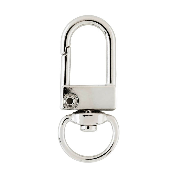 Folia Karabinerhaken M, 4 Stk., Farbe silber – Metall bei Lieblingsgarn
