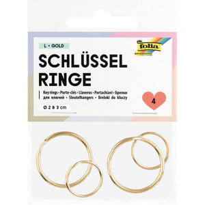 Folia Schlüsselringe L, 4 Stück