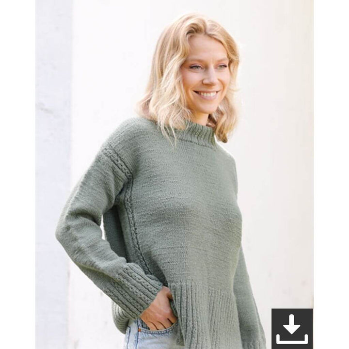 Drops Design Pattern Damen Pullover Forest Mystery Strickanleitung - Drops (PDF) bei bei bei bei bei bei bei Lieblingsgarn