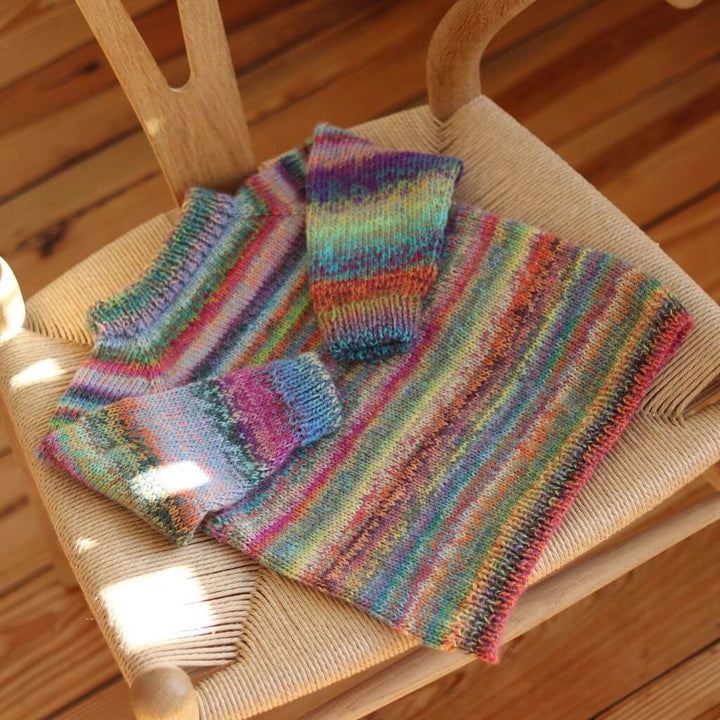 Frau Riedel strickt Happy Sweater Mini Strickanleitung - Frau Riedel strickt (PDF) bei bei bei bei Lieblingsgarn