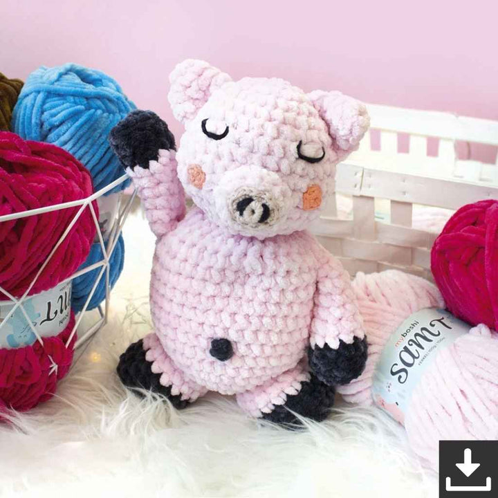 myBoshi Pattern Kuscheltier Ferkel Fridolin Häkelanleitung - myboshi (PDF) bei bei bei bei bei bei bei bei Lieblingsgarn