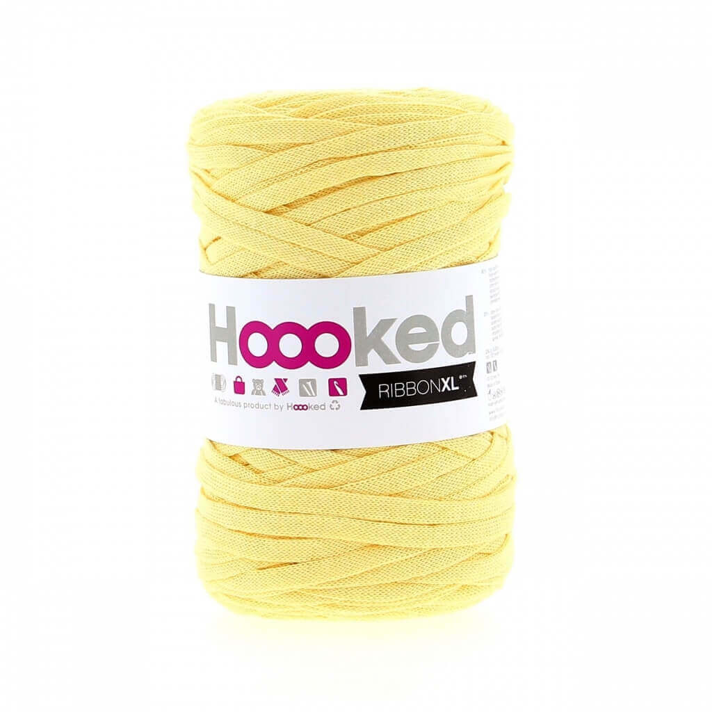 Hoooked RibbonXL, Farbe Frosted Yellow – Baumwolle bei Lieblingsgarn