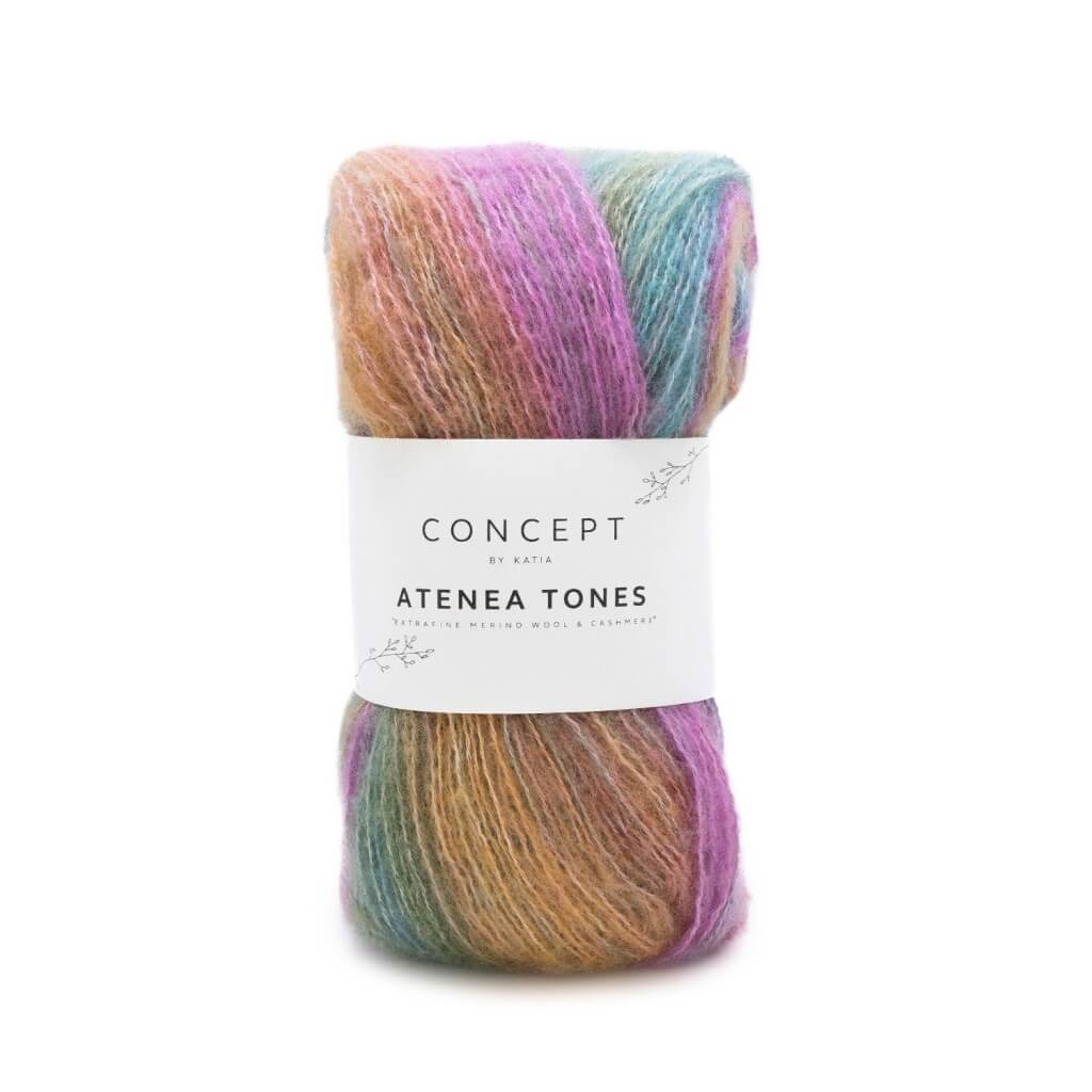 Katia Concept Atenea Tones, Farbe 204 Grün Türkis Lila bei Lieblingsgarn