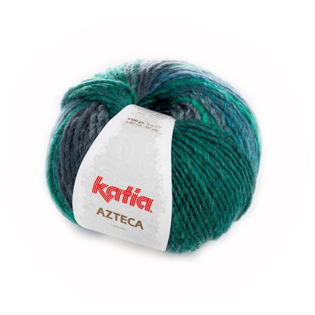 Katia Azteca, Farbe 7844 Grün – Schurwolle und Synthetik bei Lieblingsgarn