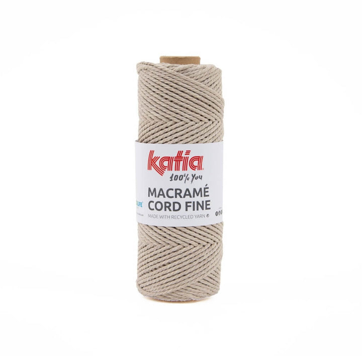 Katia Macramé Cord Fine 2,5 mm, Farbe 205 Lino – Baumwolle und Polyester bei Lieblingsgarn