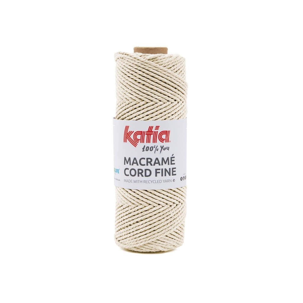 Katia Macramé Cord Fine 2,5 mm, Farbe 206 Crudo – Baumwolle und Polyester bei Lieblingsgarn