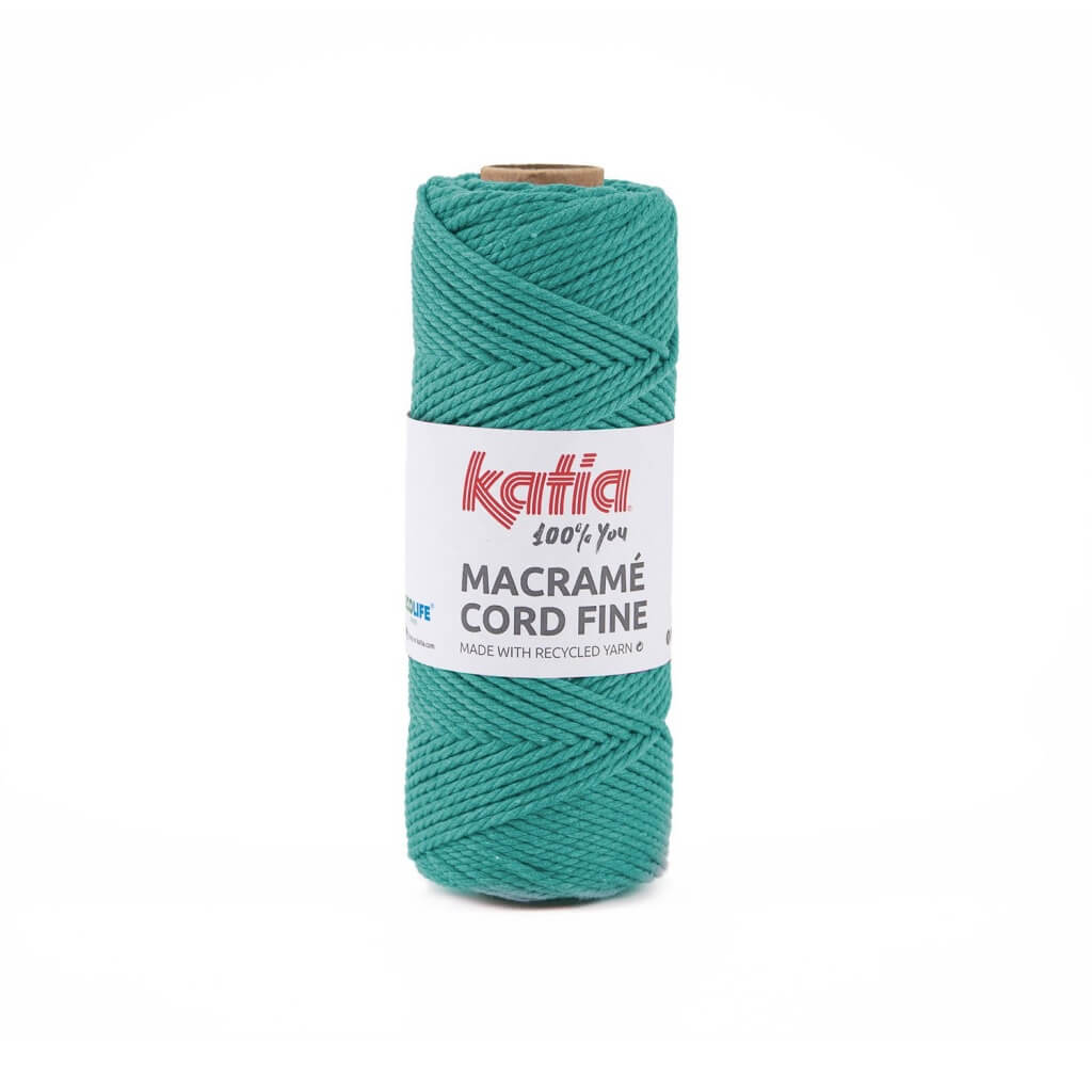 Katia Macramé Cord Fine 2,5 mm, Farbe 211 Turquesa – Baumwolle und Polyester bei Lieblingsgarn