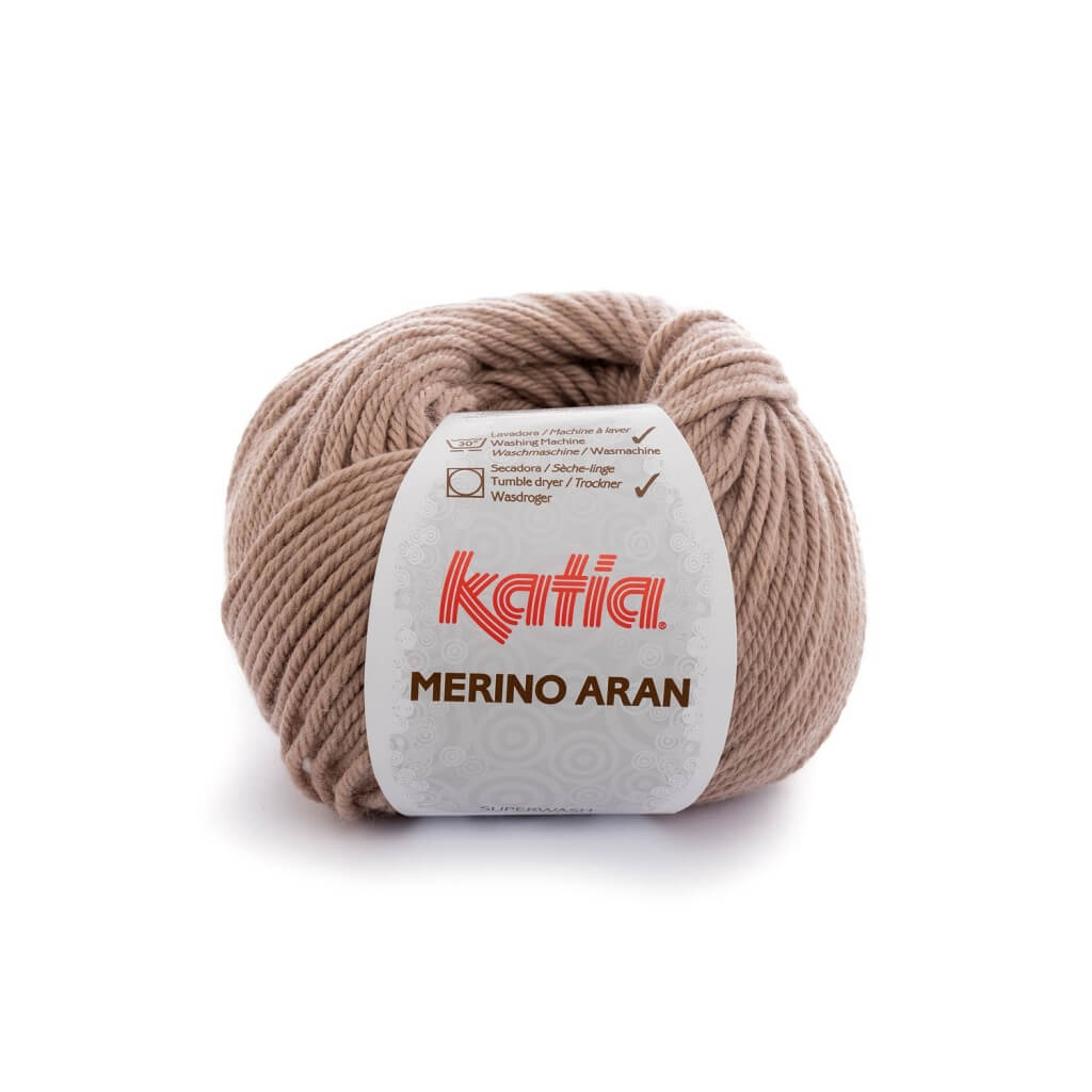 Katia Merino Aran, Farbe 74 Beige – Schurwolle und Synthetik bei Lieblingsgarn