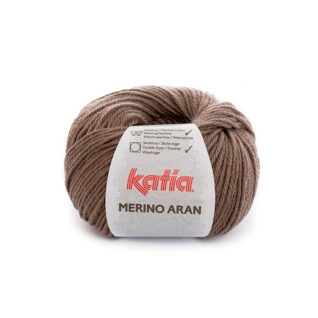 Katia Merino Aran, Farbe 47 Rehbraun – Schurwolle und Synthetik bei Lieblingsgarn
