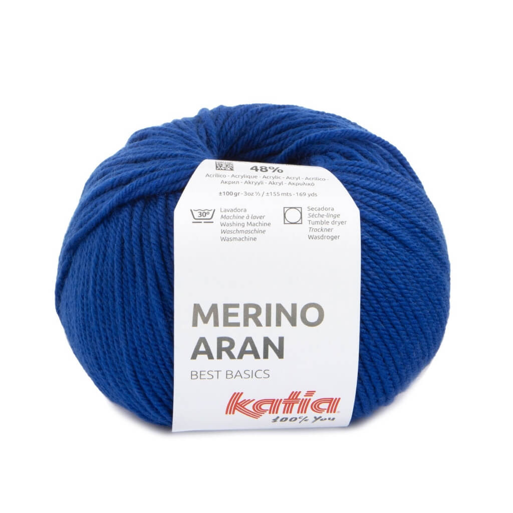 Katia Merino Aran, Farbe 99 Ultramarinblau – Schurwolle und Synthetik bei Lieblingsgarn