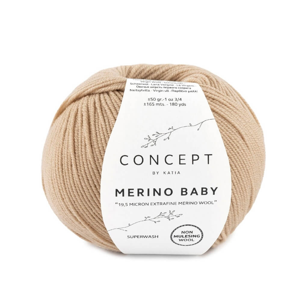 Katia Concept Merino Baby, Farbe 43 Beige – Merino und Schurwolle bei Lieblingsgarn