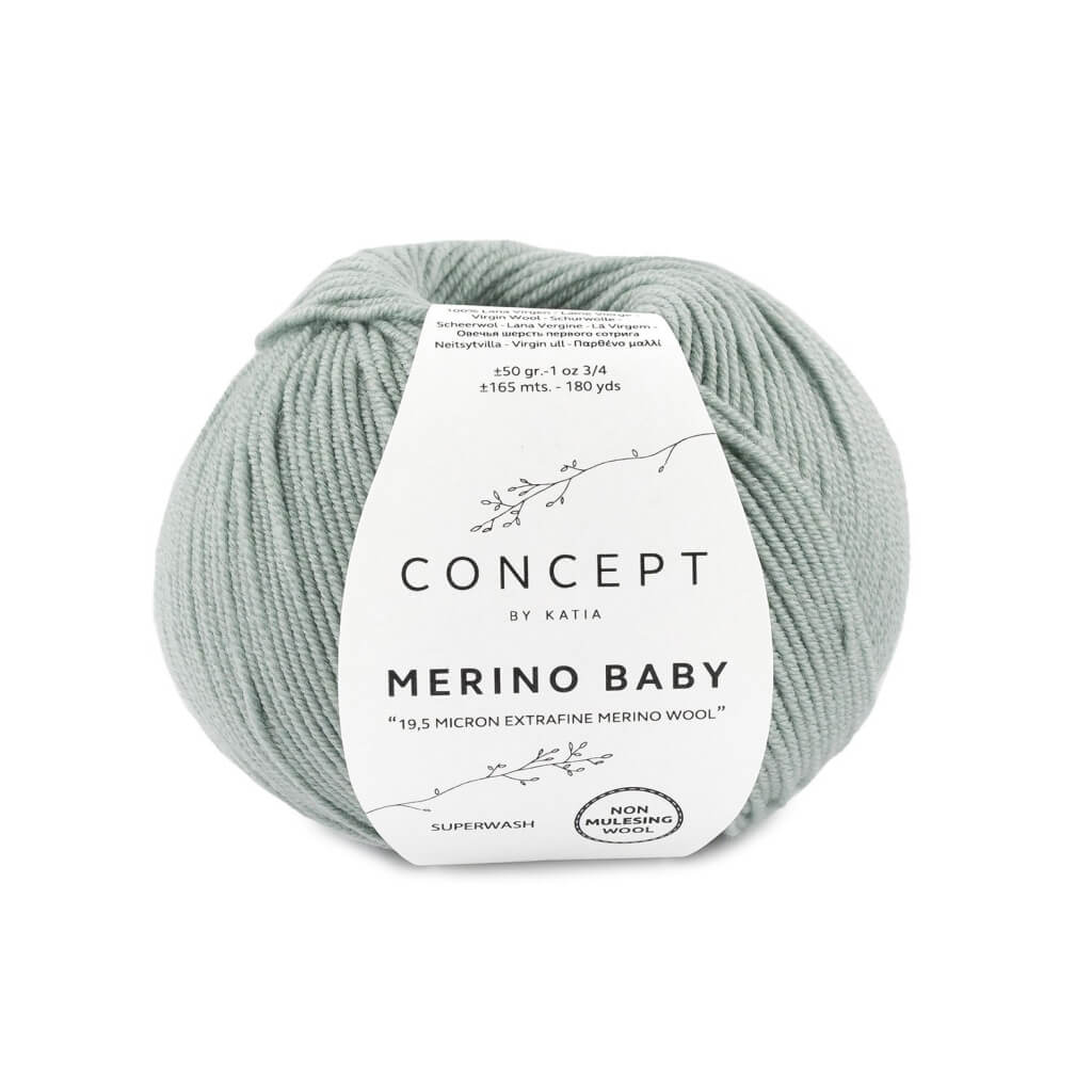 Katia Concept Merino Baby, Farbe 97 Blassgrün – Merino und Schurwolle bei Lieblingsgarn