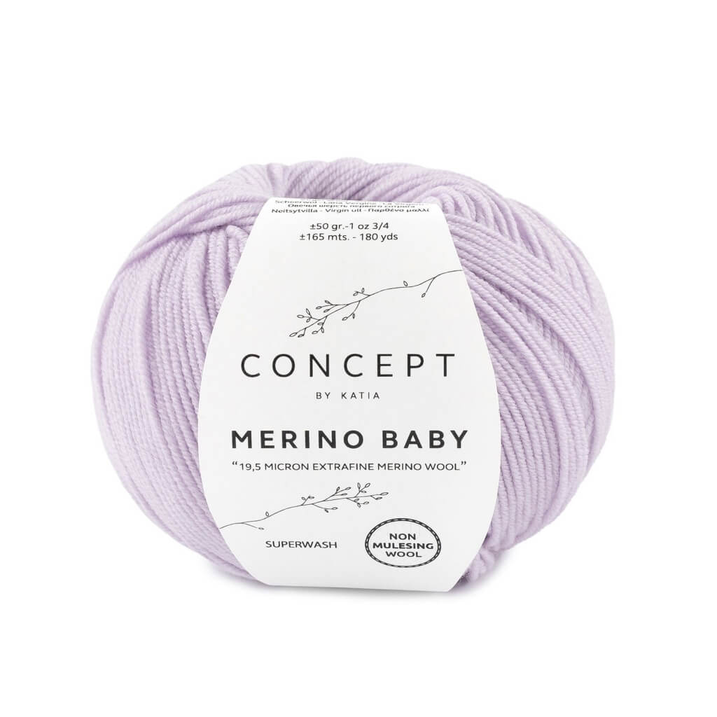 Katia Concept Merino Baby, Farbe 66 Hellmalve – Merino und Schurwolle bei Lieblingsgarn