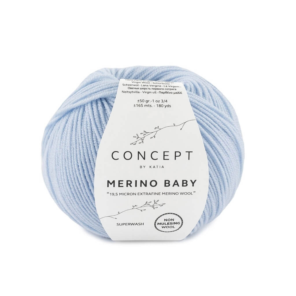 Katia Concept Merino Baby, Farbe 93 Himmelblau – Merino und Schurwolle bei Lieblingsgarn