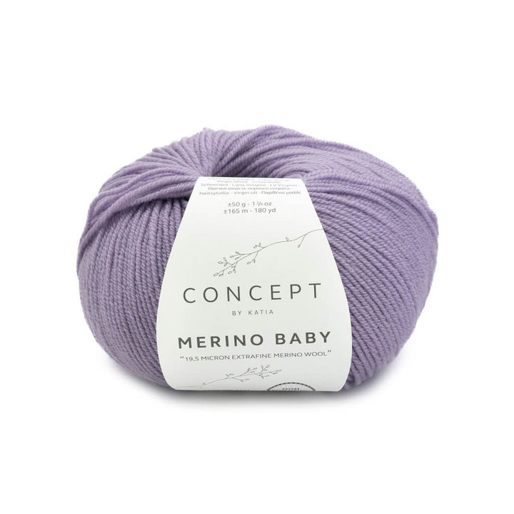 Katia Concept Merino Baby, Farbe 158 Lavendel – Merino und Schurwolle bei Lieblingsgarn