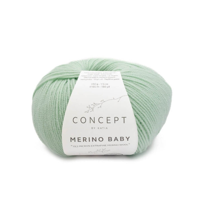 Katia Concept Merino Baby, Farbe 156 Pastellgrün – Merino und Schurwolle bei Lieblingsgarn