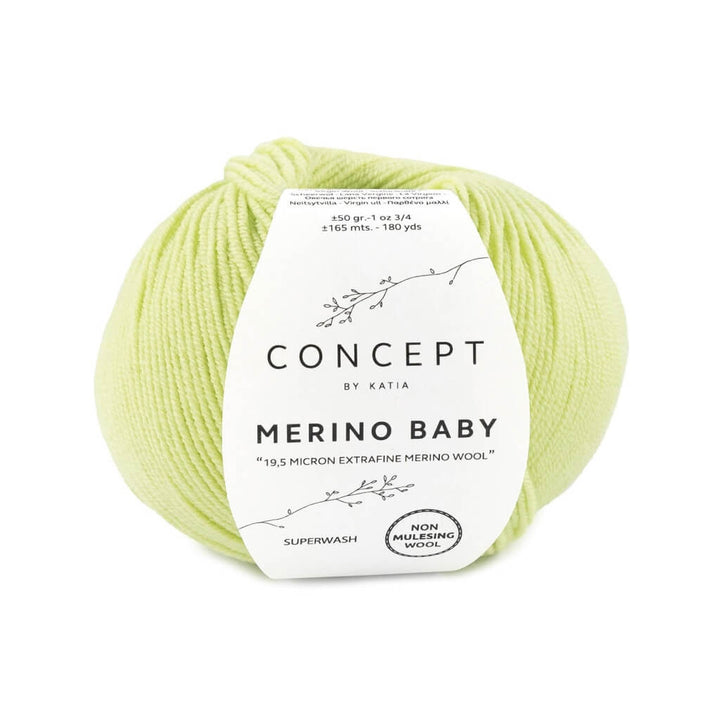Katia Concept Merino Baby, Farbe 14 Pistaziengrün – Merino und Schurwolle bei Lieblingsgarn