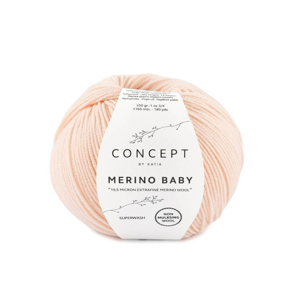 Katia Concept Merino Baby, Farbe 81 Sehr hellrosé – Merino und Schurwolle bei Lieblingsgarn