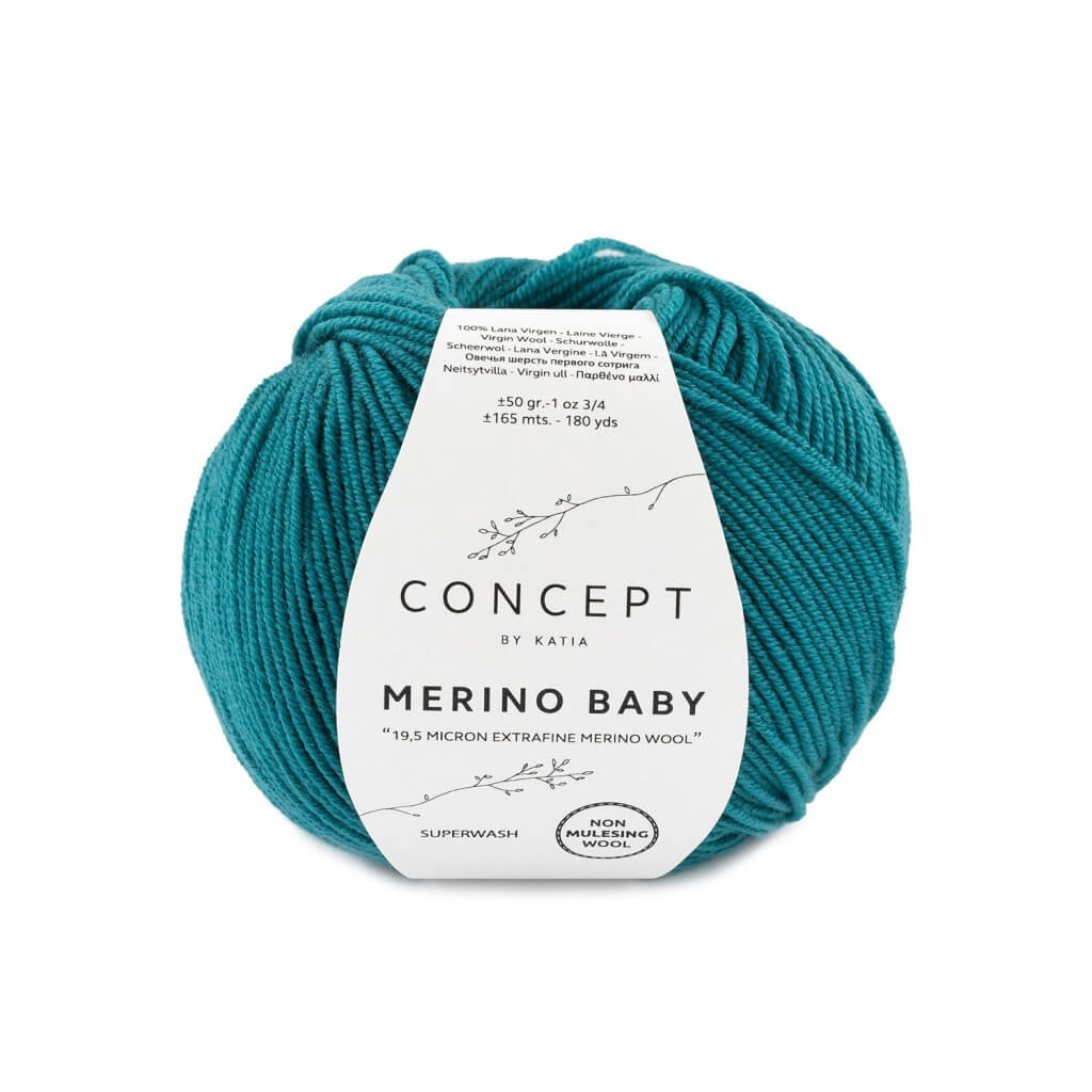 Katia Concept Merino Baby, Farbe 75 Smaragdgrün – Merino und Schurwolle bei Lieblingsgarn