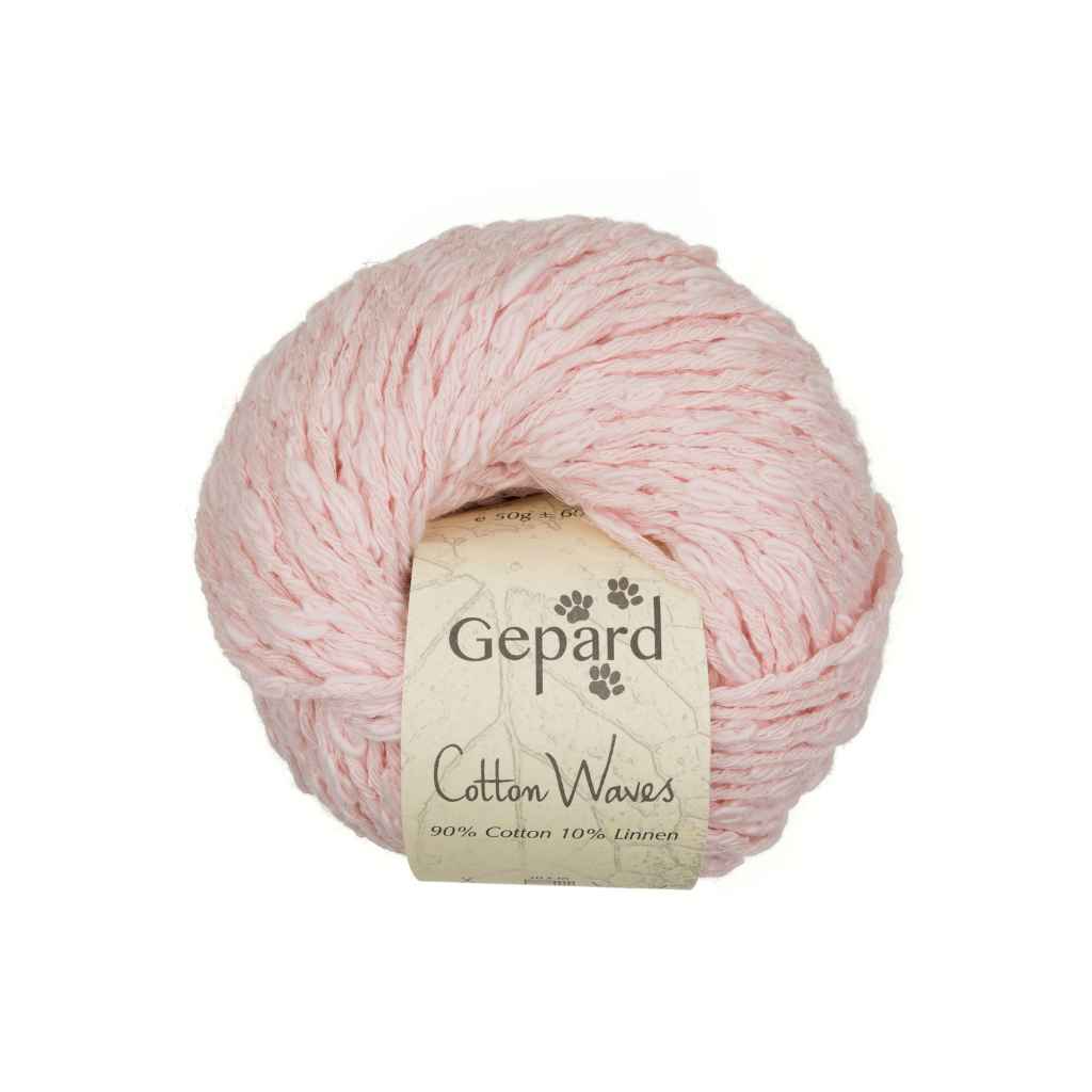 Gepard CottonWaves, Farbe 412 Cloud Pink – Baumwolle und Leinen bei Lieblingsgarn