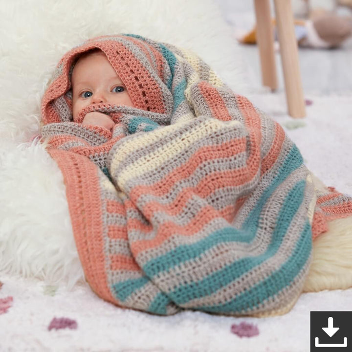 Lana Grossa Pattern Baby Häkeldecke Häkelset - Lana Grossa (PDF) bei bei bei bei Lieblingsgarn