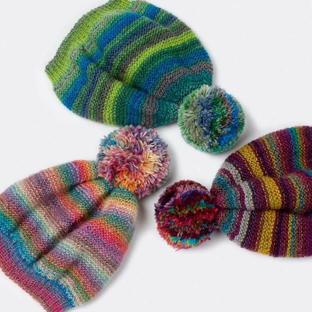 Lang Yarns Pattern Gestreifte Mütze Strickanleitung - Lang Yarns (PDF) bei bei bei bei Lieblingsgarn