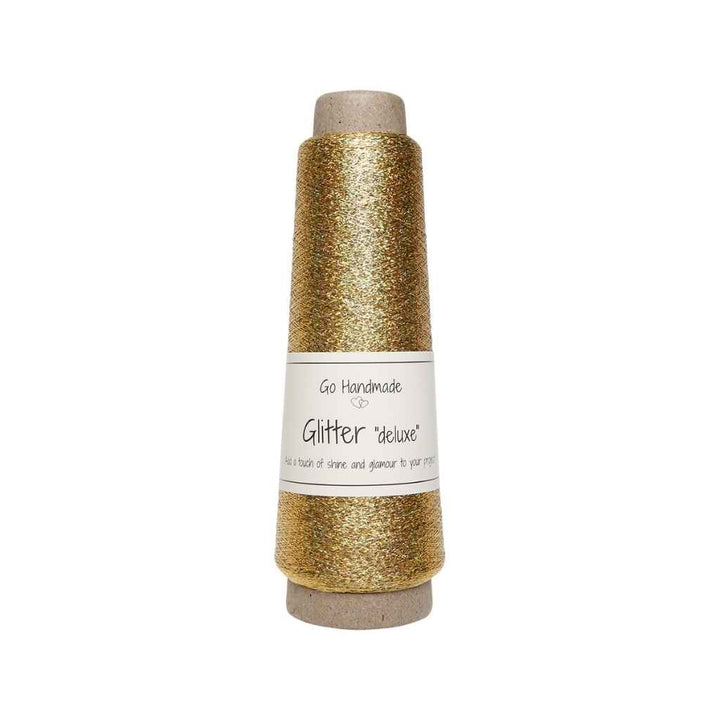 Go Handmade Yarn Glitter deluxe, Farbe Gold – Synthetik bei Lieblingsgarn