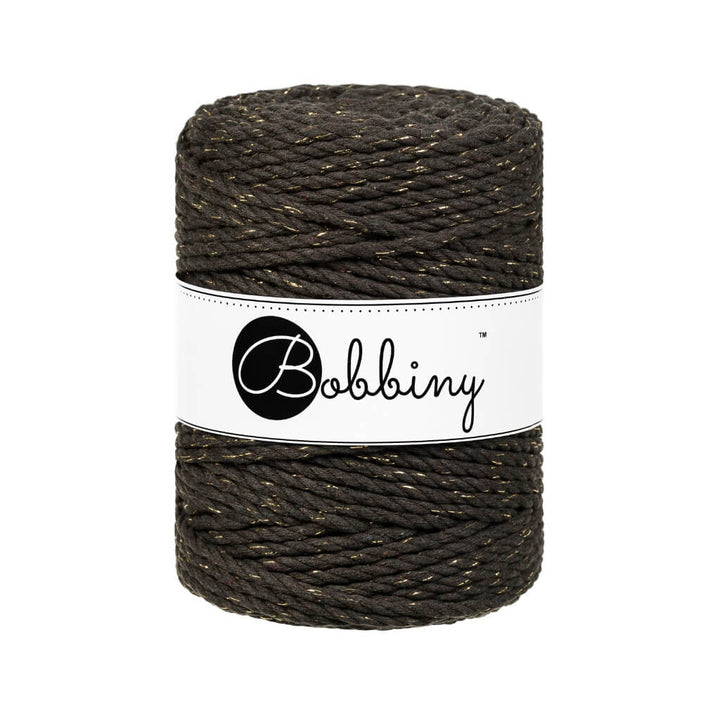 Bobbiny Makramee Golden Espresso Bobbiny Makramee Garn 5 mm x 100 m gedreht Lieblingsgarn
