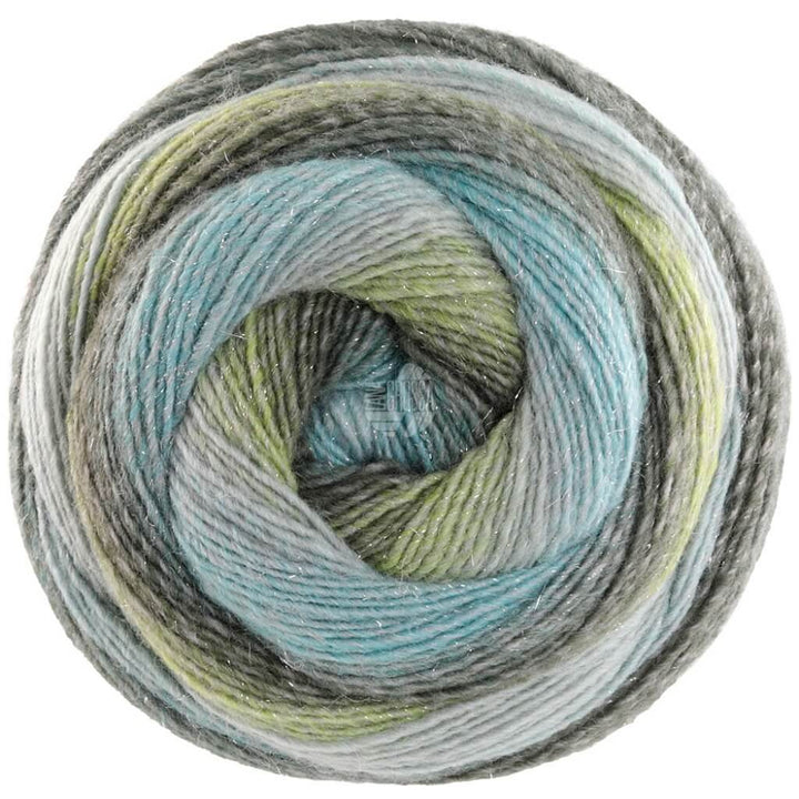 Lana Grossa 4022 - Mint/Graublau/Helloliv/Schlamm Lana Grossa Gomitolo Gala bei bei bei bei Lieblingsgarn