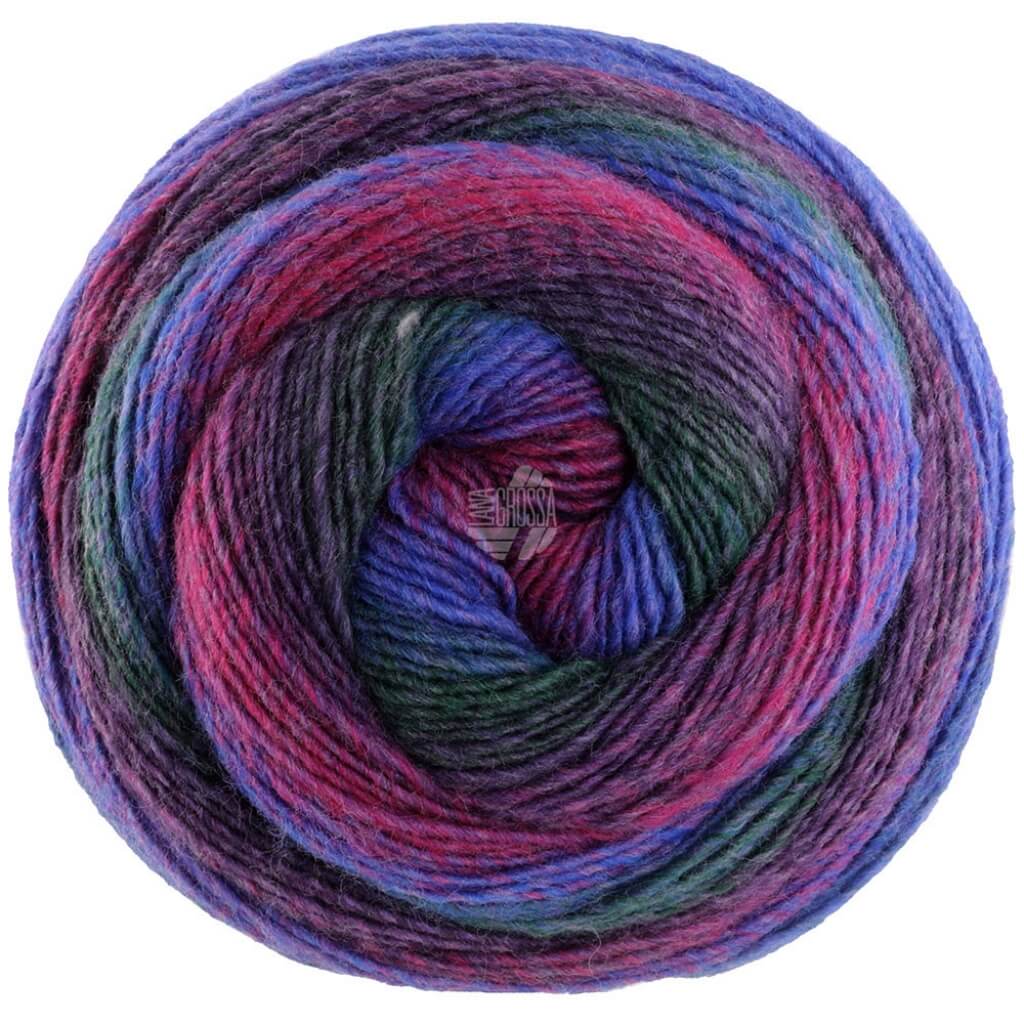 Lana Grossa 454 - Tintenblau/Rot-/Dunkelviolett/Fuchsia/Waldgrün Lana Grossa Gomitolo Versione - Bobbel bei bei Lieblingsgarn