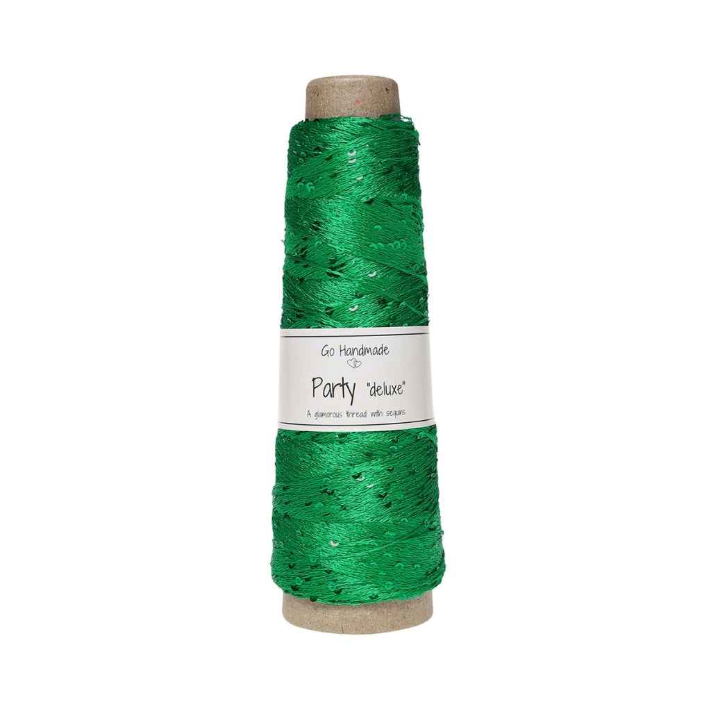 Go Handmade Yarn Party deluxe, Farbe Green – Synthetik bei Lieblingsgarn