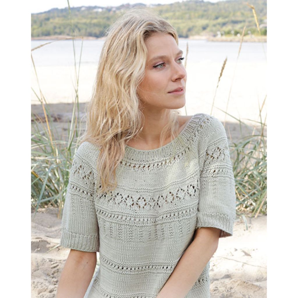 Drops Design Pattern Damen Pullover Green Grove Tea Strickset - Drops (PDF) bei bei bei bei bei bei bei Lieblingsgarn