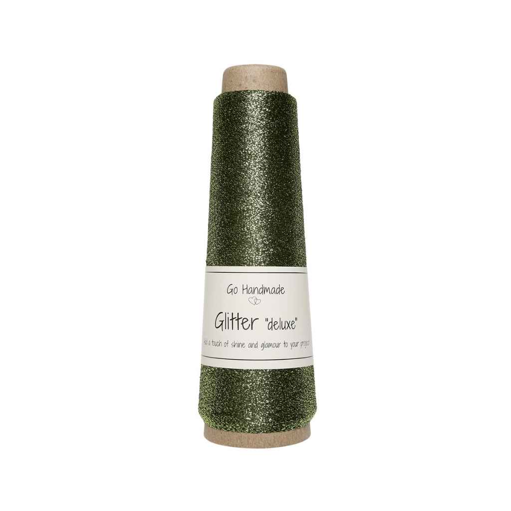 Go Handmade Yarn Glitter deluxe, Farbe Green – Synthetik bei Lieblingsgarn