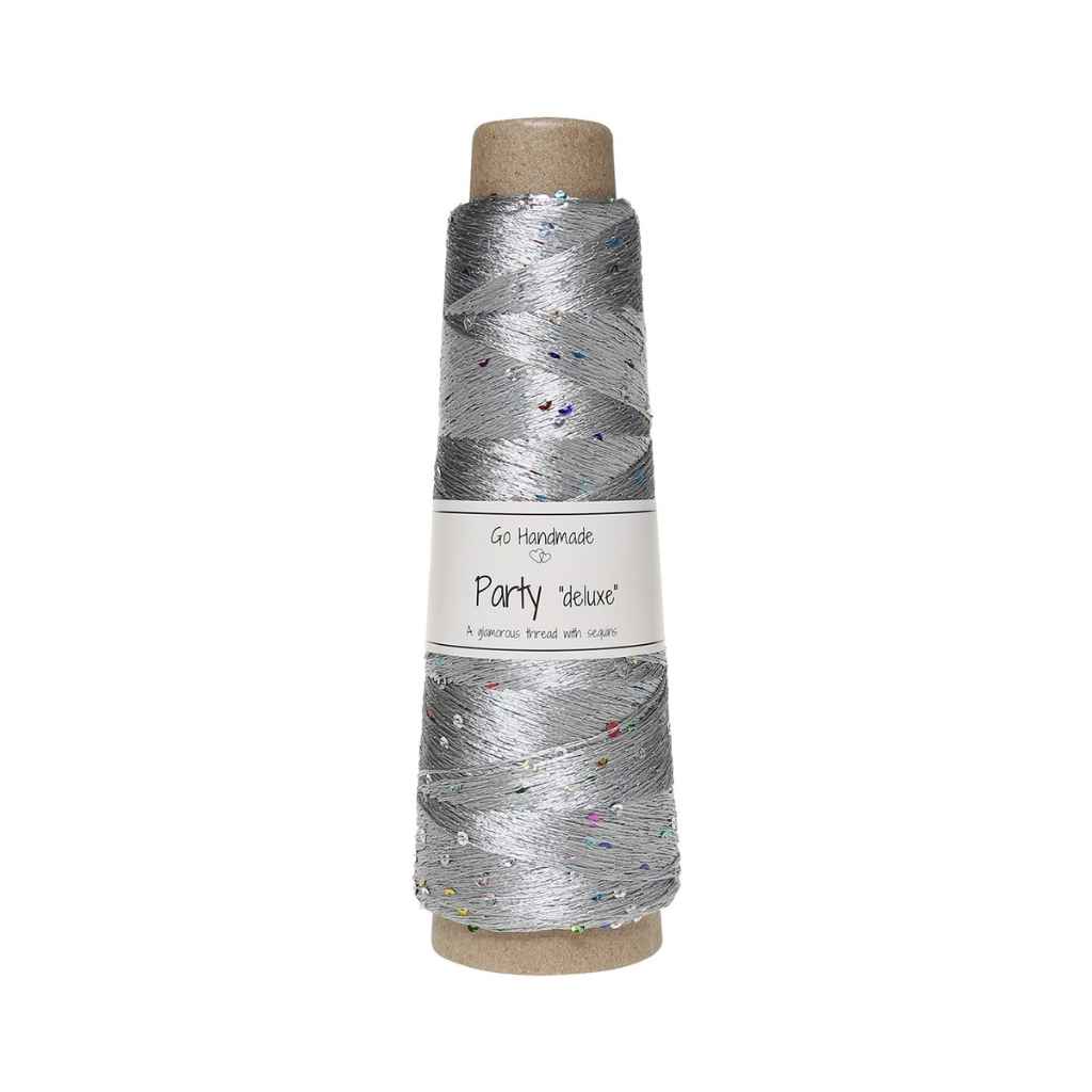 Go Handmade Yarn Party deluxe, Farbe Grey – Synthetik bei Lieblingsgarn