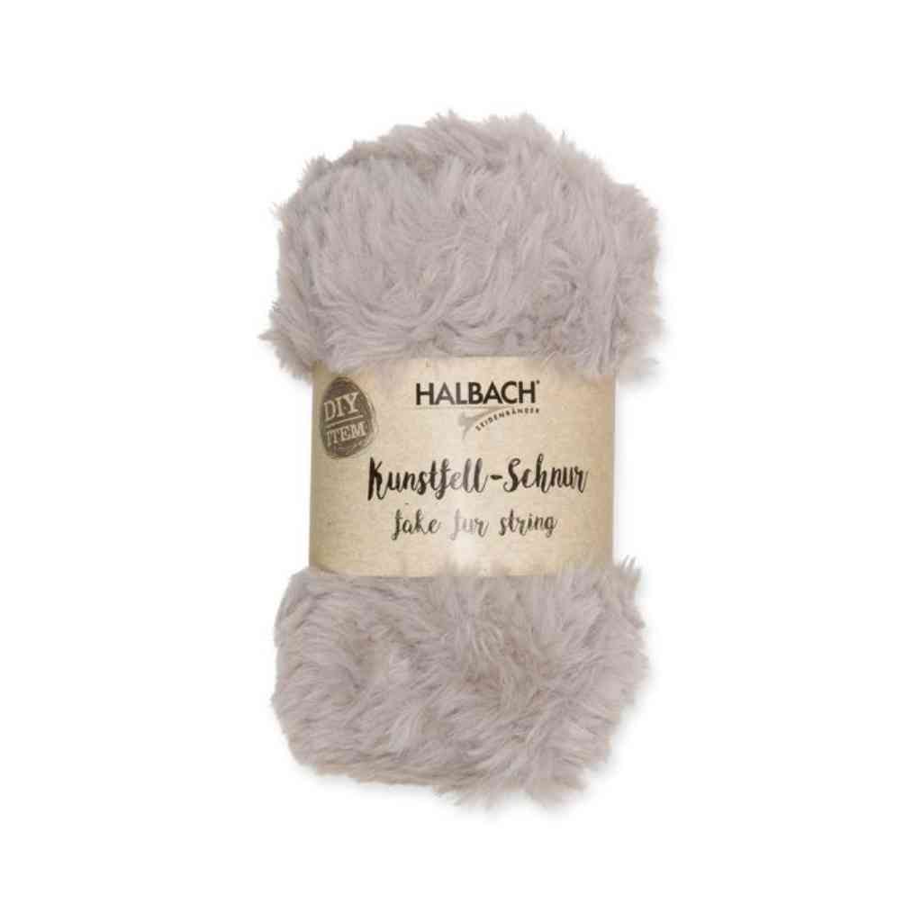 Halbach Kunstfell-Schnur, Farbe 21 grey – Synthetik bei Lieblingsgarn
